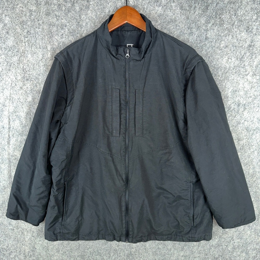Scottevest Jacket Womens M2 3XL Black Travel Zip Multi-Pocket Convertible Vest